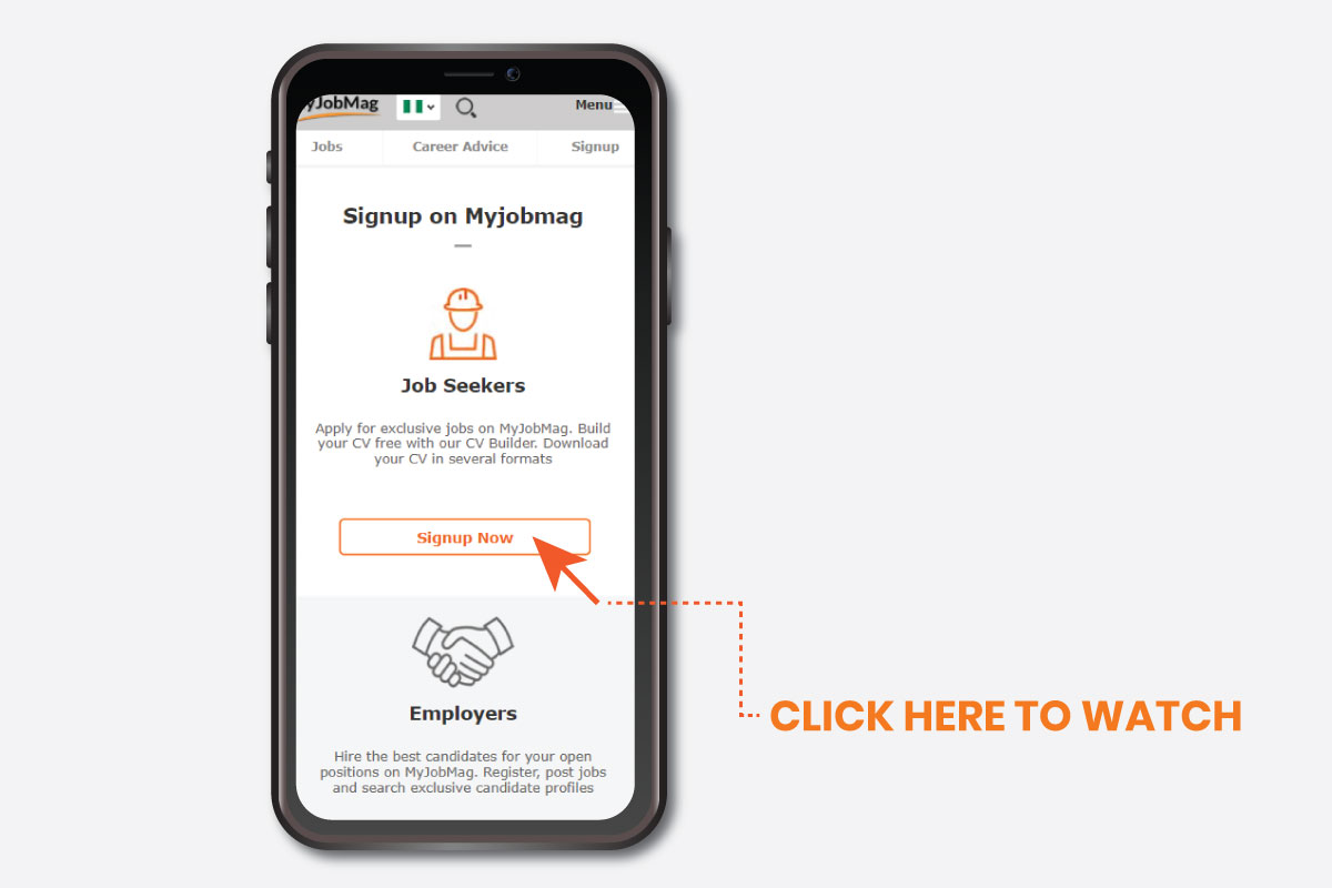 Complete Your Profile on MyJobMag